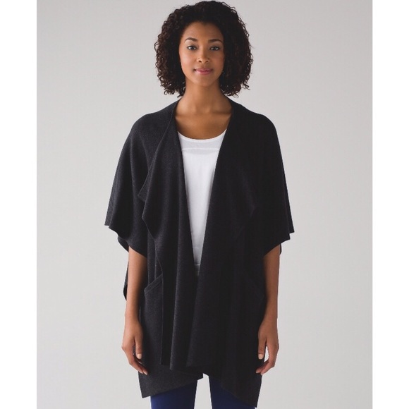 lululemon athletica Sweaters - Lululemon Heathered After Asana Wrap